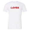 Lover Motivational T-Shirt - White Red | EntreVisionU