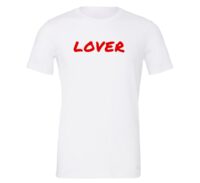 Lover Motivational T-Shirt - White Red | EntreVisionU