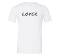 Lover - White_Silver Motivational T-Shirt | EntreVisionU