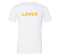 Lover - White_Yellow Motivational T-Shirt | EntreVisionU