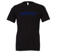 I am an Artist - Black_Blue Motivational T-Shirt | EntreVisionU