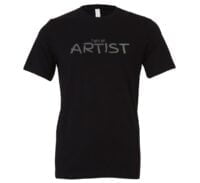 I am an Artist - Black_Silver Motivational T-Shirt | EntreVisionU