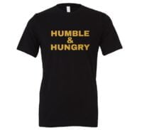 Humble and Hungry - Black-Gold Motivational T-Shirt | EntreVisionU