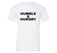 Humble and Hungry - White-Black Motivational T-Shirt | EntreVisionU