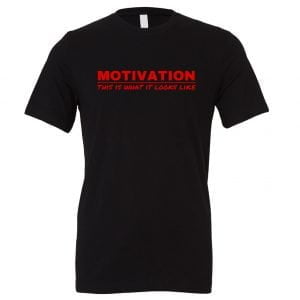 Motivation This is What it Looks Like - Black-Red Motivational T-Shirt | EntreVisionU