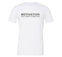 Motivation This is What it Looks Like - White-Silver Motivational T-Shirt | EntreVisionU