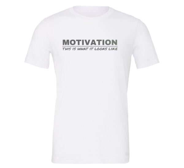 Motivation This is What it Looks Like - White-Silver Motivational T-Shirt | EntreVisionU