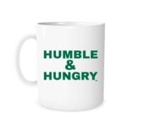 Humble and Hungry - White_Green 11 oz Mug | EntreVisionU
