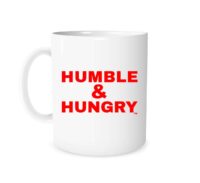 Humble and Hungry White_Red 11 oz Mug EntreVisionU