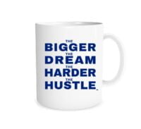 The Bigger The Dream - White_Blue 11 oz Mug Right_Side | EntreVisionU