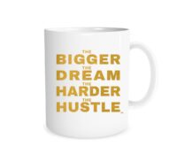 The Bigger The Dream = White_Gold 11 oz Mug Right_Side | EntreVisionU
