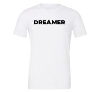 Dreamer - White-Black Motivational T-Shirt | EntreVisionU