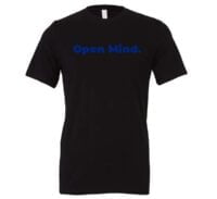 Open Mind - Black_Blue Motivational T-Shirt | EntreVisionU