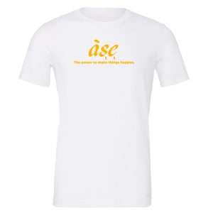 ASE - White_Yellow Motivational T-Shirt | EntreVisionU