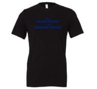 The Main Focus is to Remain Focus - Black-Blue Motivational T-Shirt | EntreVisionU