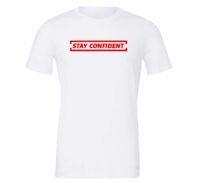 Stay Open Minded Motivational T-Shirt - White Red | EntreVisionU