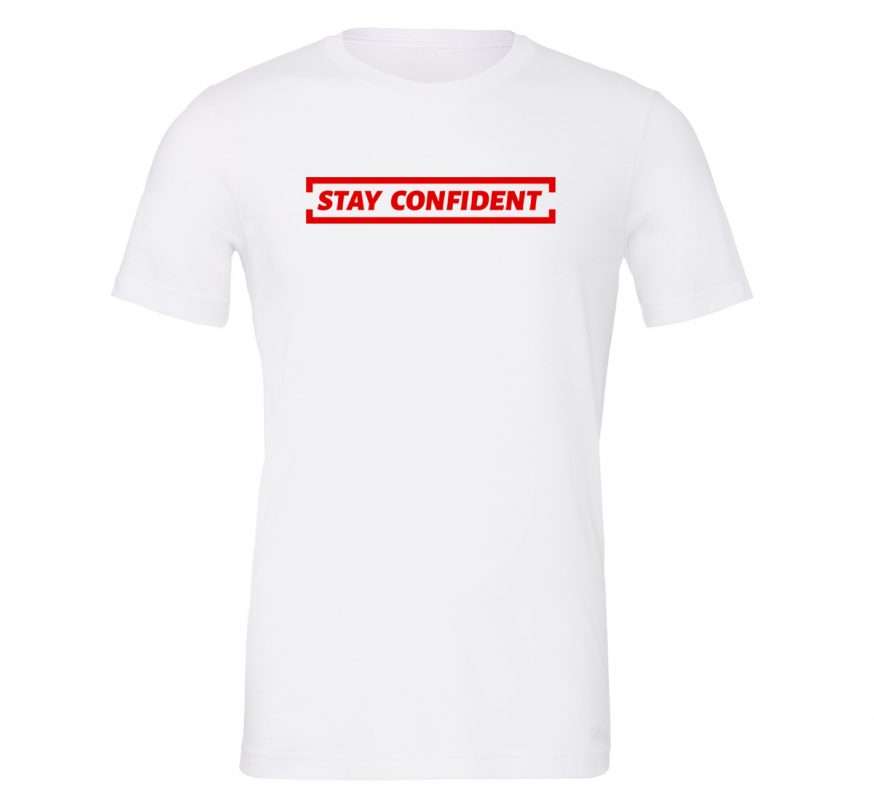 Stay Open Minded Motivational T-Shirt - White Red | EntreVisionU