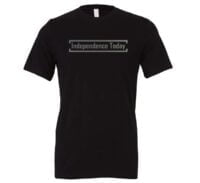 Independence Today - Black_Silver Motivational T-Shirt | EntreVisionU