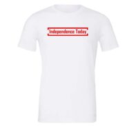 Independence Today - White_Red Motivational T-Shirt | EntreVisionU