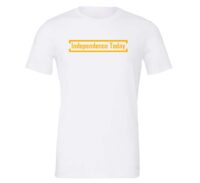 Independence Today - White_Yellow Motivational T-Shirt | EntreVisionU